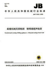 JB/T 10559-2006  起重機(jī)械無(wú)損檢測(cè) 鋼焊縫超聲檢測(cè)