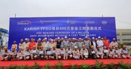 舟山中遠海運重工Karish FPSO項目即將收尾