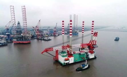 “三航風和”號自升式風電安裝船首秀成功